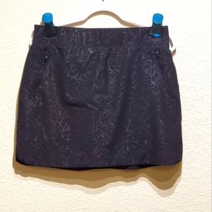 ORVIS womens Black Rose Travel Skort Skirt Sz. M
